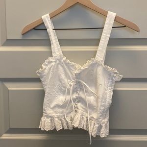 Eyelet Bustier Style Top